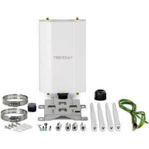 TRENDnet TEW-941APBO 5 dBi Wireless Outdoor Omniirectional PoE+ Access Point, 4 antennas, 2.4/5 GHz